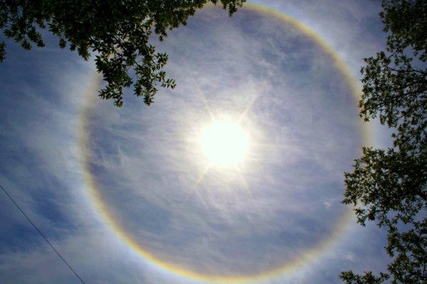 Halo, Rainbow, Sunlight Refraction & Ice Crystals